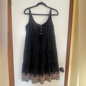 Seraphine Navy Blue Size 4 Summer Maternity Dress.